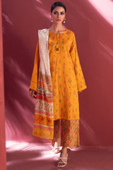 Stella Digital Printed Lawn Vol 2 Golden Mustard