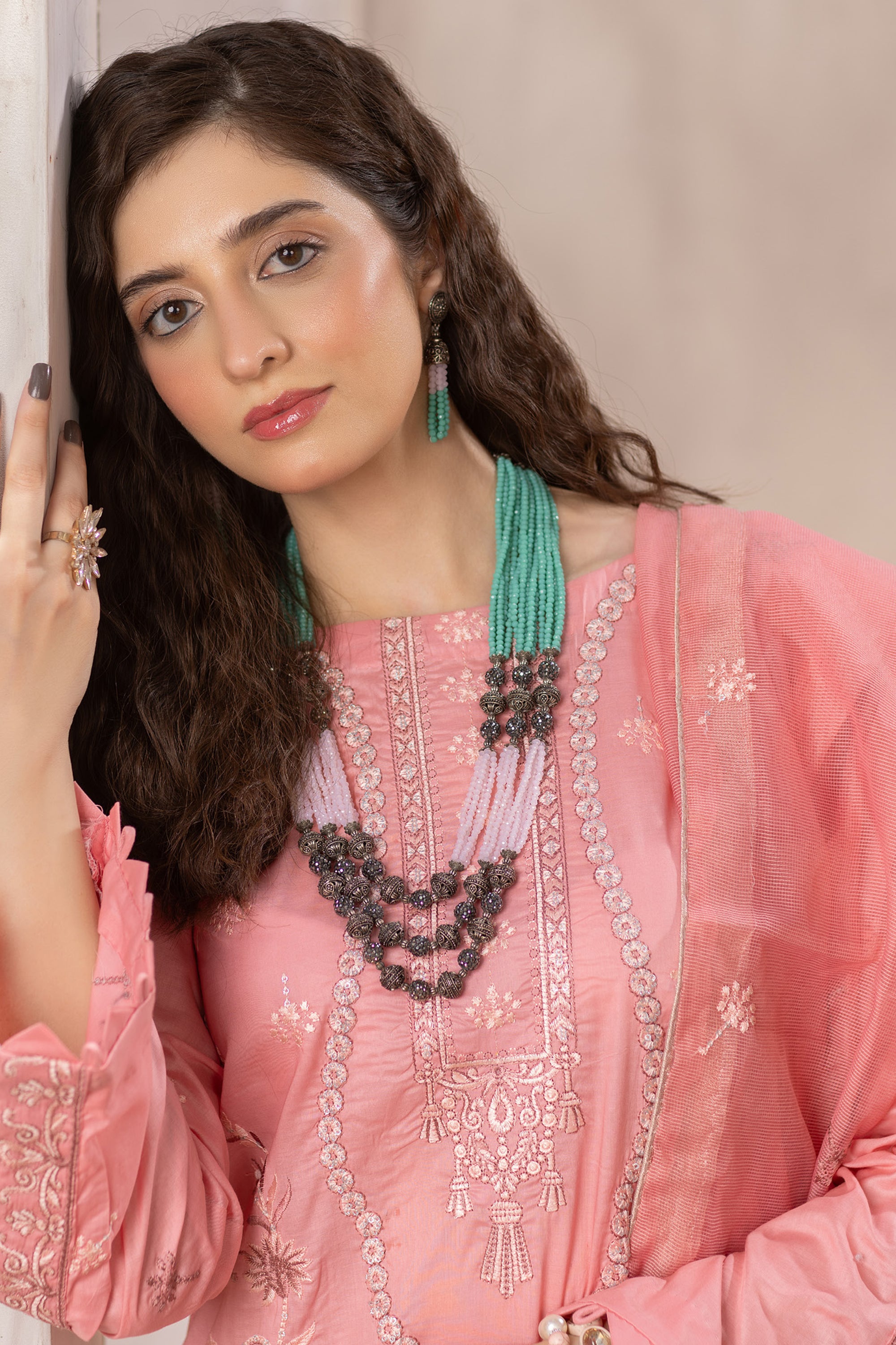 Rajis Mehak e Jahan Graceful Pink Embroidered