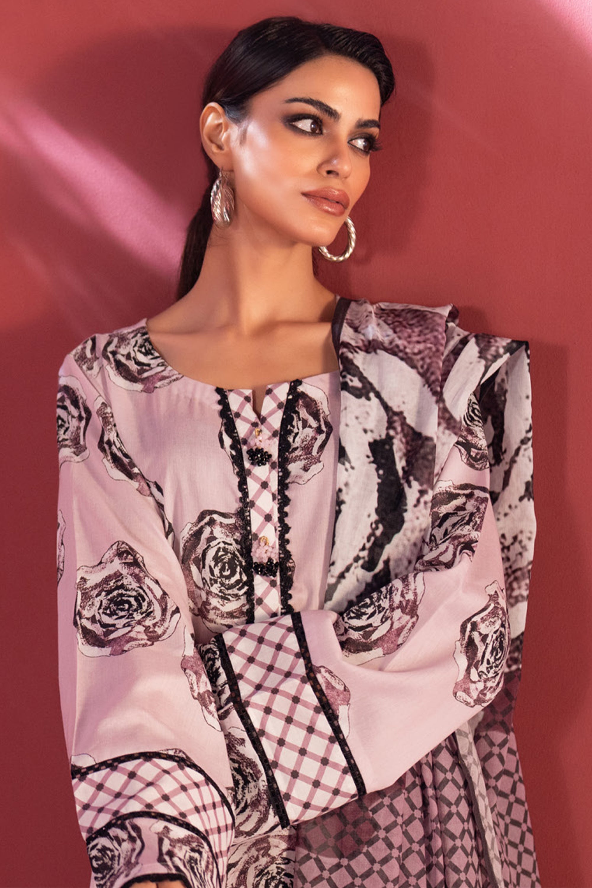 Stella Digital Printed Lawn Vol 2 Ensemble with Geometric