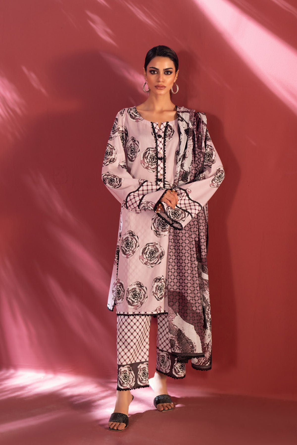 Stella Digital Printed Lawn Vol 2 Ensemble with Geometric