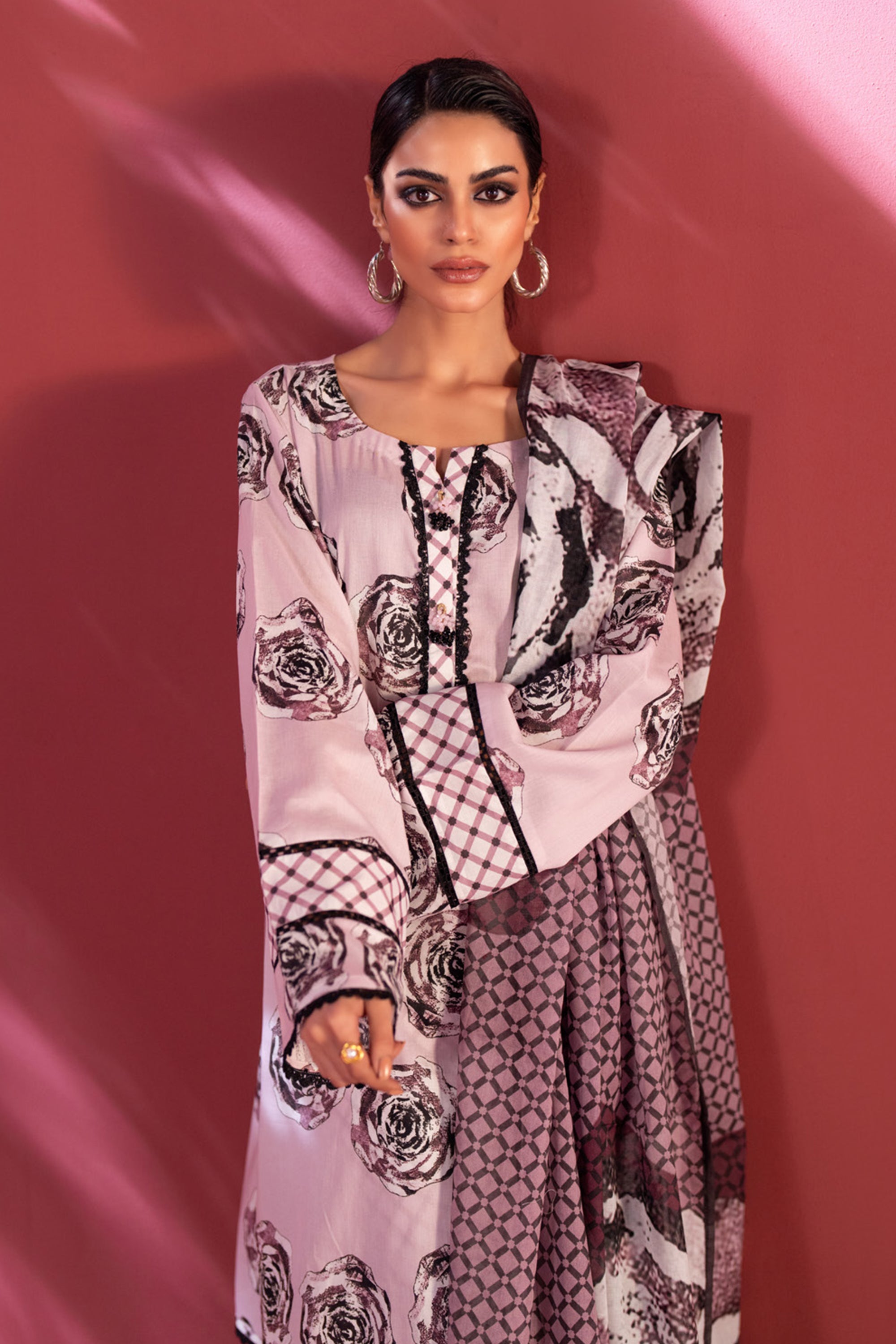 Stella Digital Printed Lawn Vol 2 Ensemble with Geometric