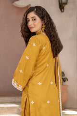 Rajis Mehak e Jahan Elegant Mustard and White