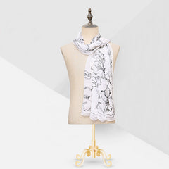 Silk Print Folky white