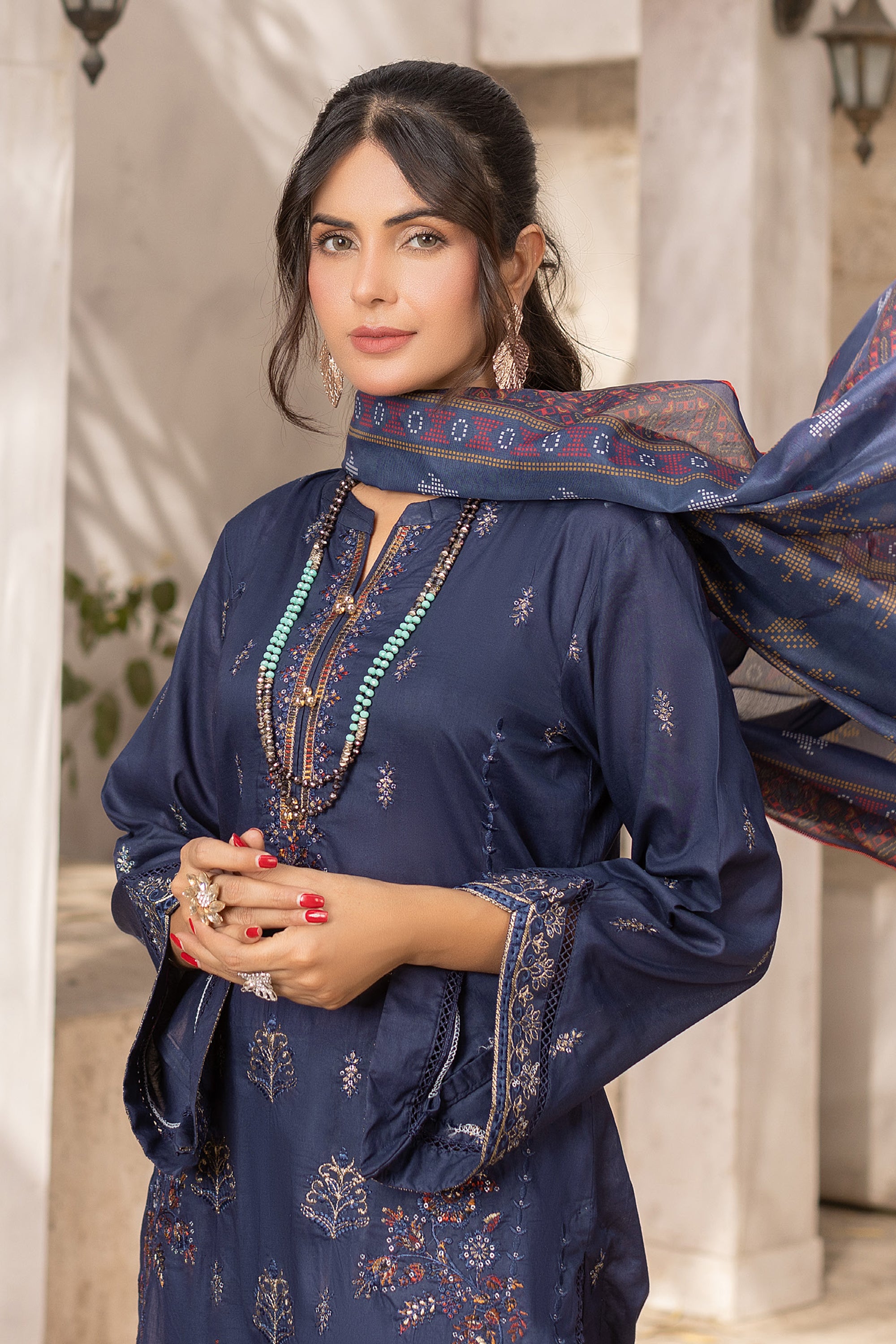 Rajis Mehak e Jahan Elegant Navy Blue