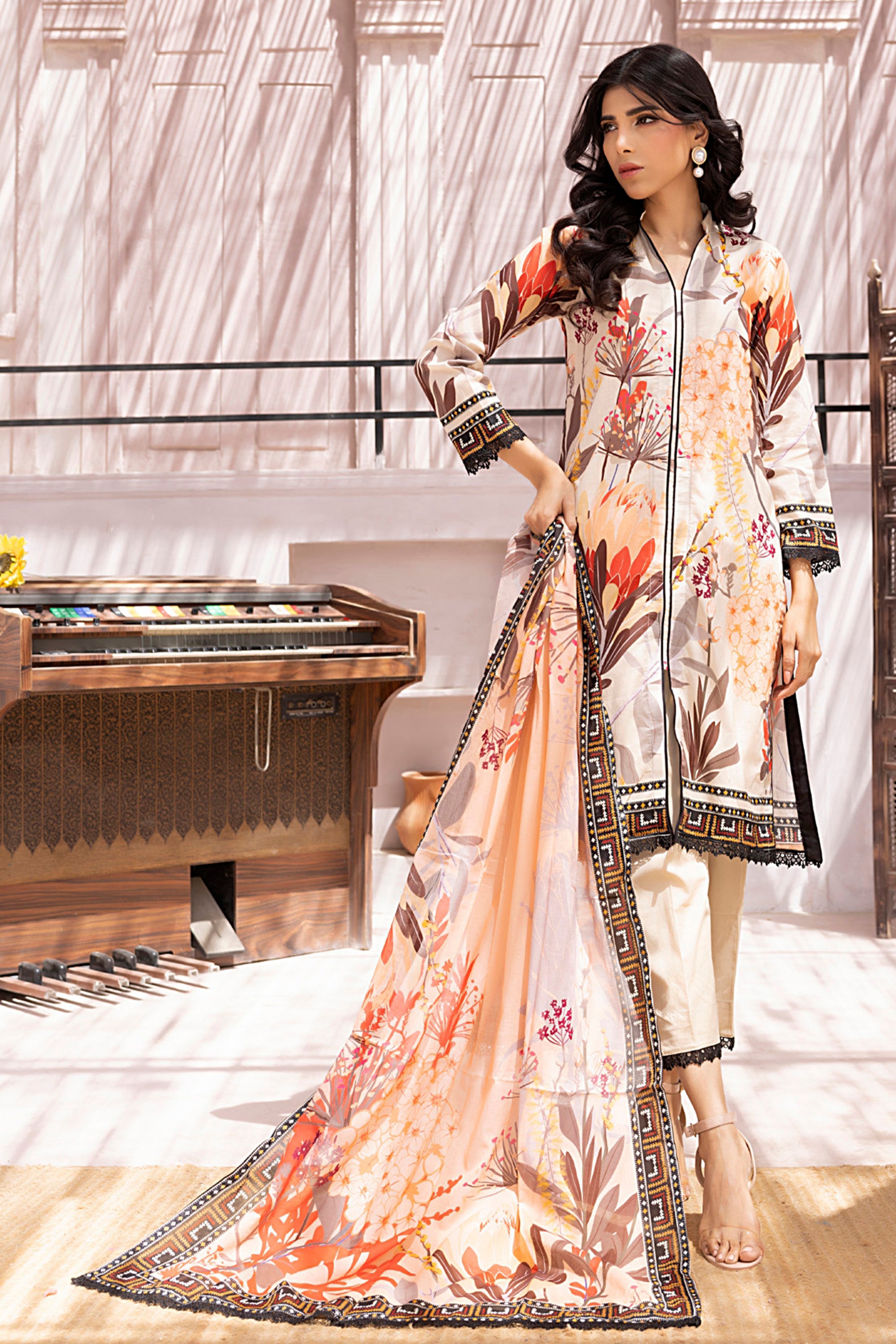 Desert Bloom Sketch Lawn Suit