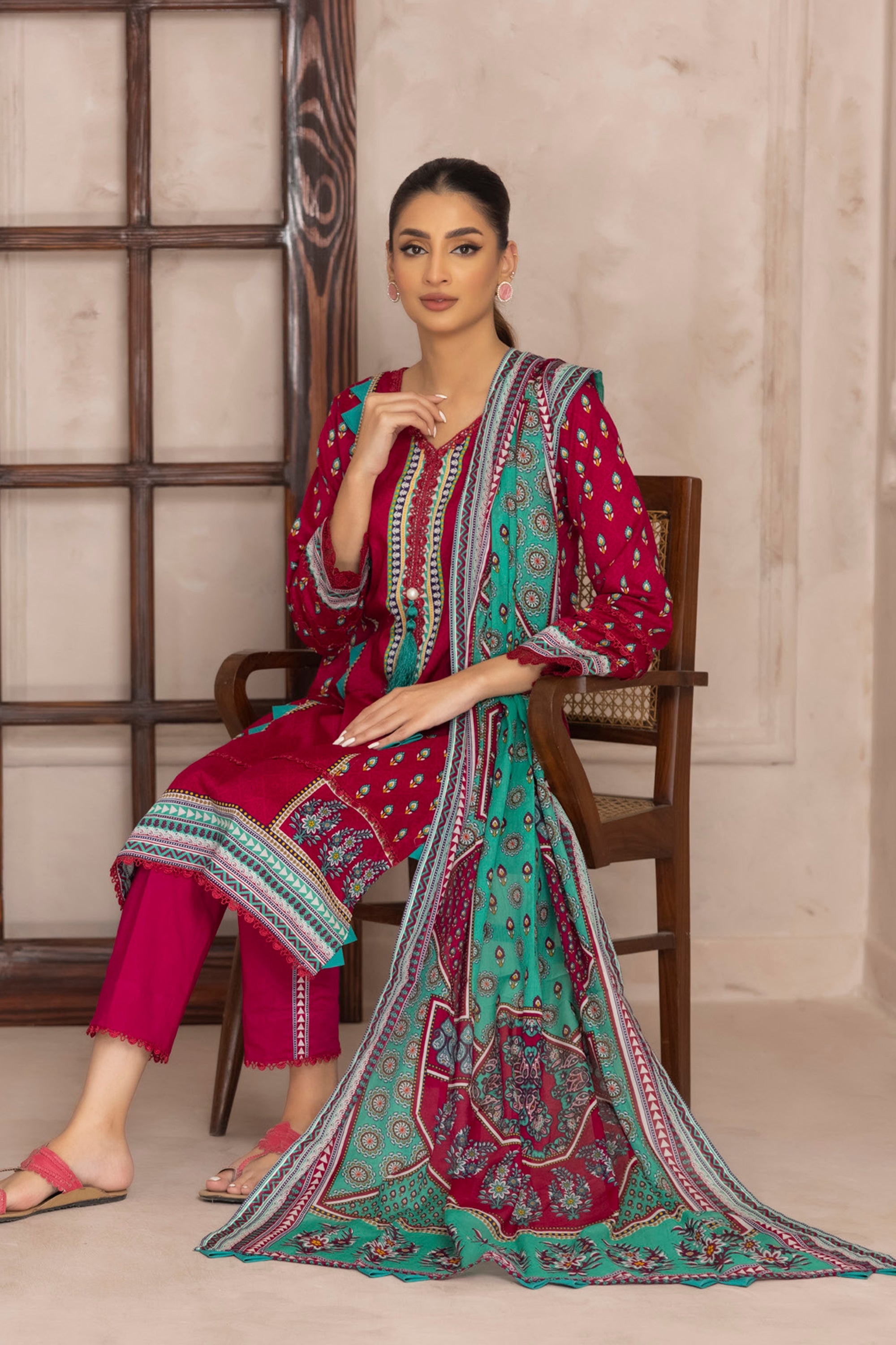 Salina printed lawn new  Volume 3Pcs Collection 2025