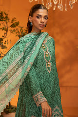 Salina Cutwork Dupatta Collection Exquisite Green