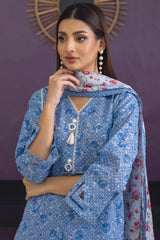 Identic Trendy Threads Vol 3 Elegant Sky Blue Floral
