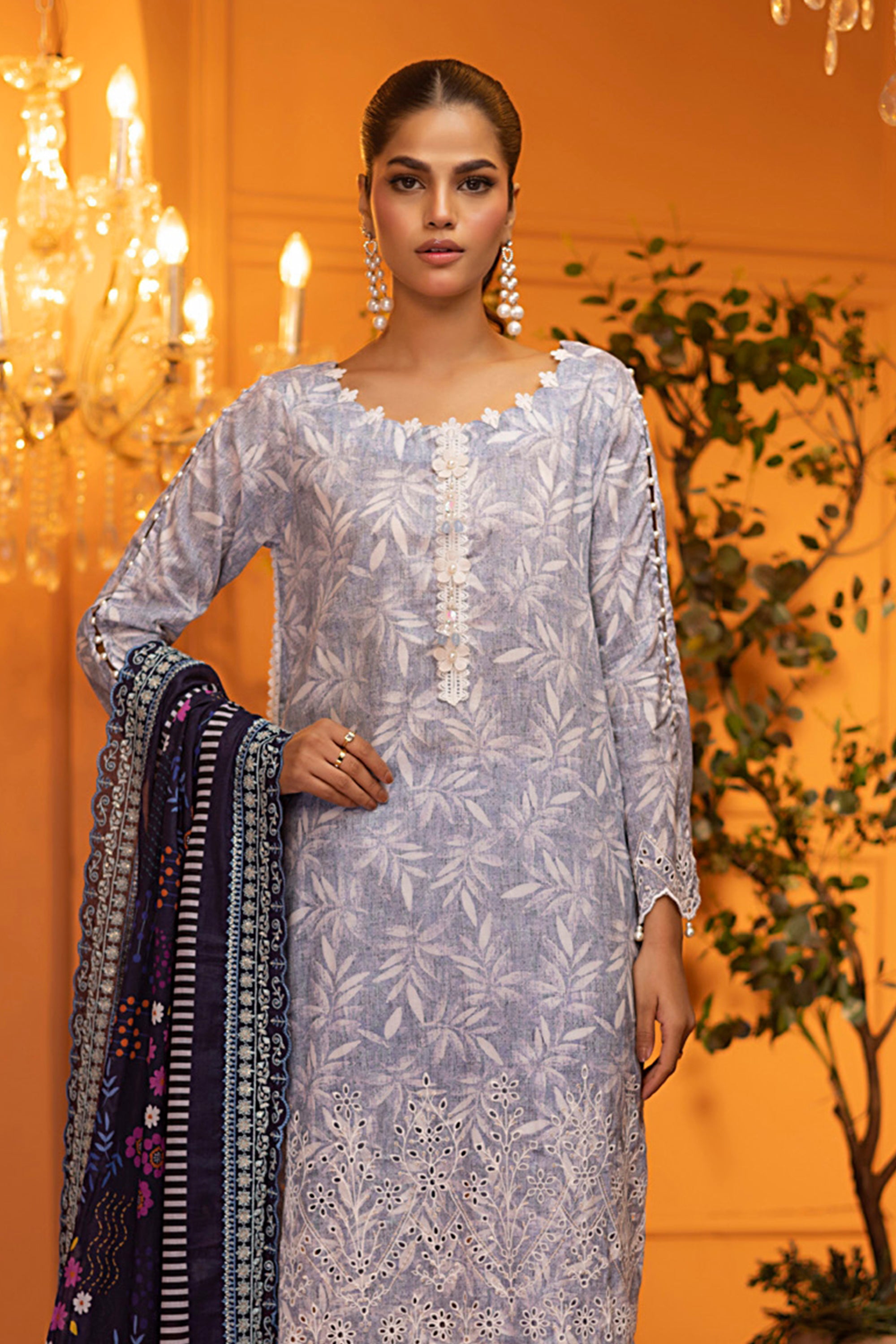 Salina Eid Exclusive Lawn cutwork Lawn Duppata Vol 2