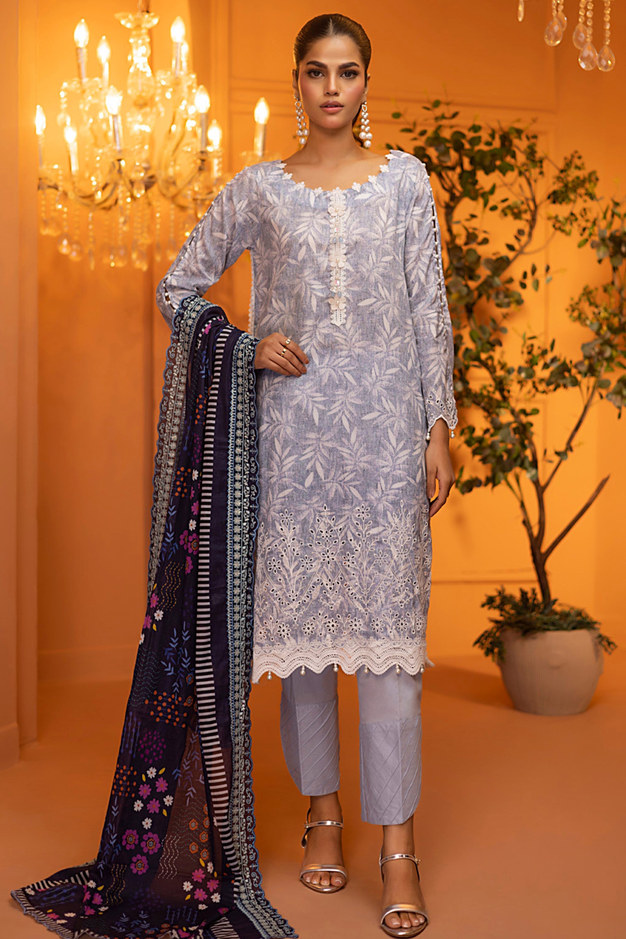 Salina Eid Exclusive Lawn cutwork Lawn Duppata Vol 2