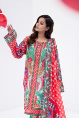 Tropical Bloom Bordered Grace Suit Set