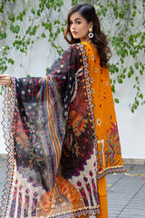 3Pc Printed Lawn – Moon Clothing