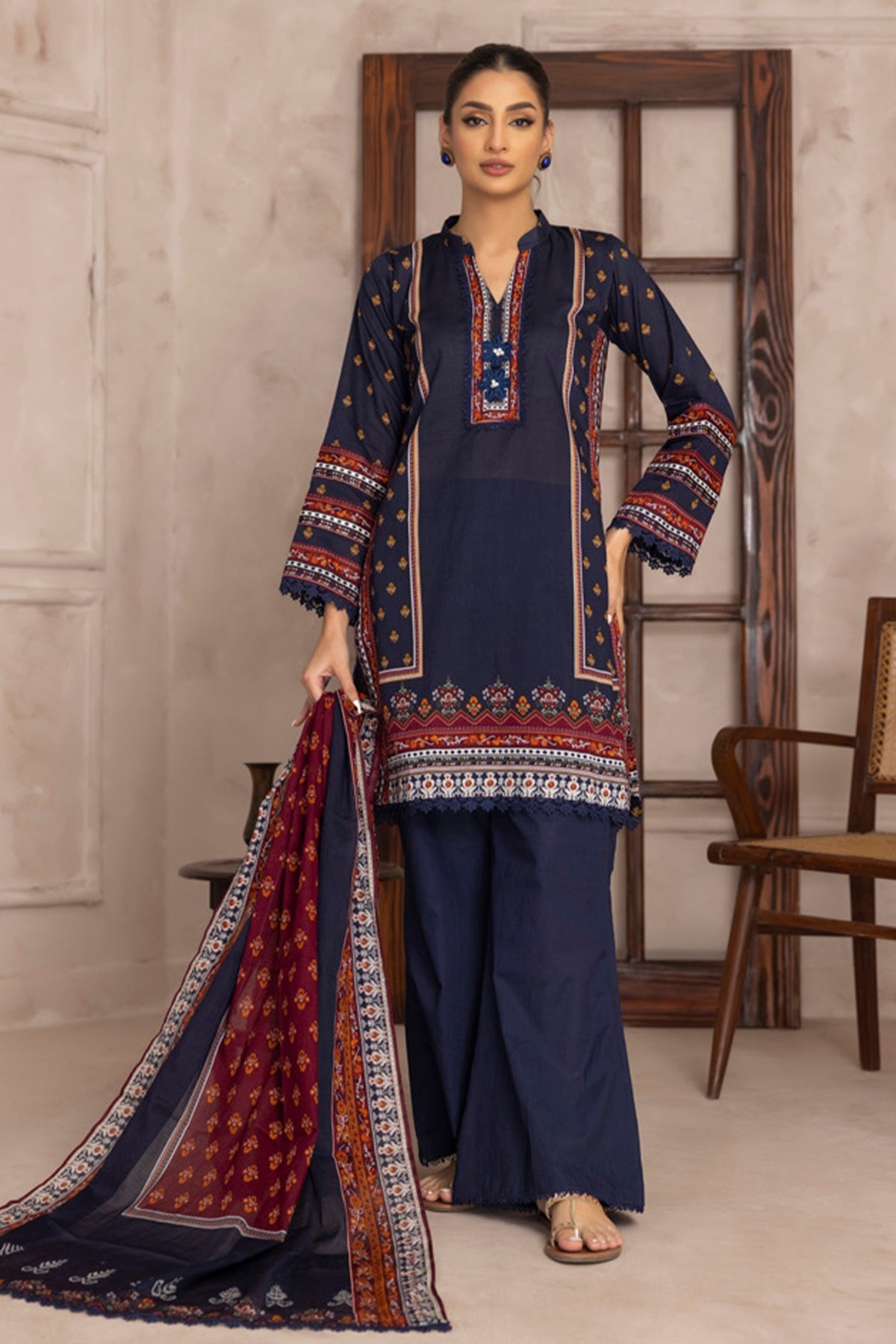 Salina printed lawn 2025 3PCS collection For Women