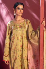 Stella Digital Printed Lawn Vol 2 Elegant Olive Green