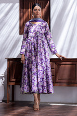Identic Separates Lawn With Bamber Dupatta Lavender Elegance