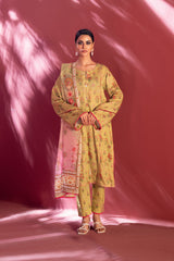 Stella Digital Printed Lawn Vol 2 Elegant Olive Green