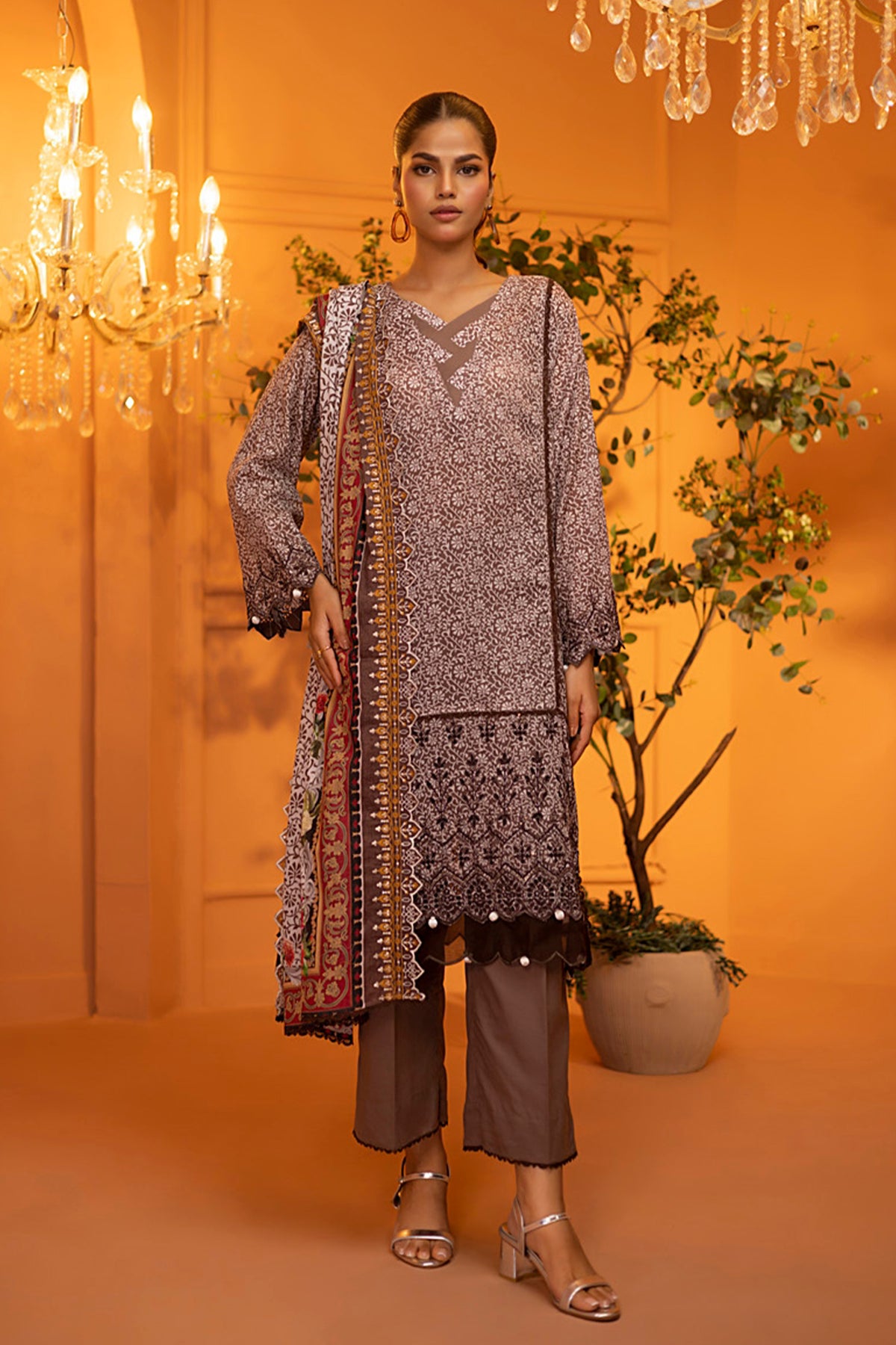 Women Salina Lawn with Cutwork Dupatta Vol 2