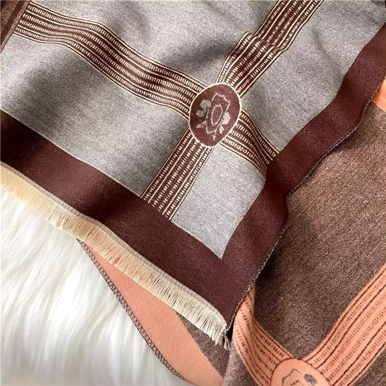 Her-mes Peach premium cashmere