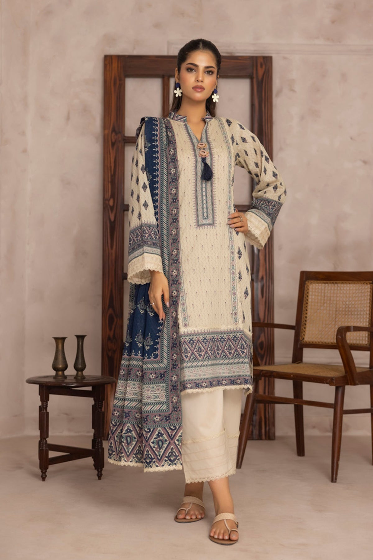 Salina 3PC Printed Lawn Suit Timeless Grace in Every