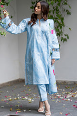 Salina Unstitched Lawn Digital Printed 3 Pcs Suit