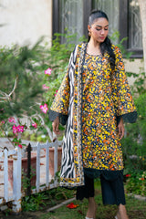 Midnight Marigold Bloom Lawn Suit