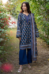 Salina Printed Unstitched 3-Piece Lawn Suit by Regalia Textile