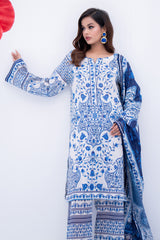 Sapphire Mosaic Flowing Lawn Suit