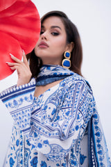 Sapphire Mosaic Flowing Lawn Suit