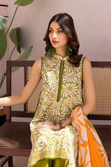 Sunlit Daisy Burst Lawn Suit