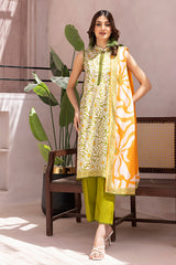 Sunlit Daisy Burst Lawn Suit