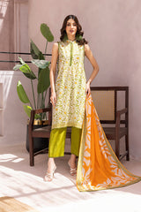 Sunlit Daisy Burst Lawn Suit