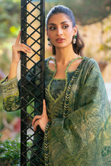 Elegant Botanical Print Lawn Ensemble