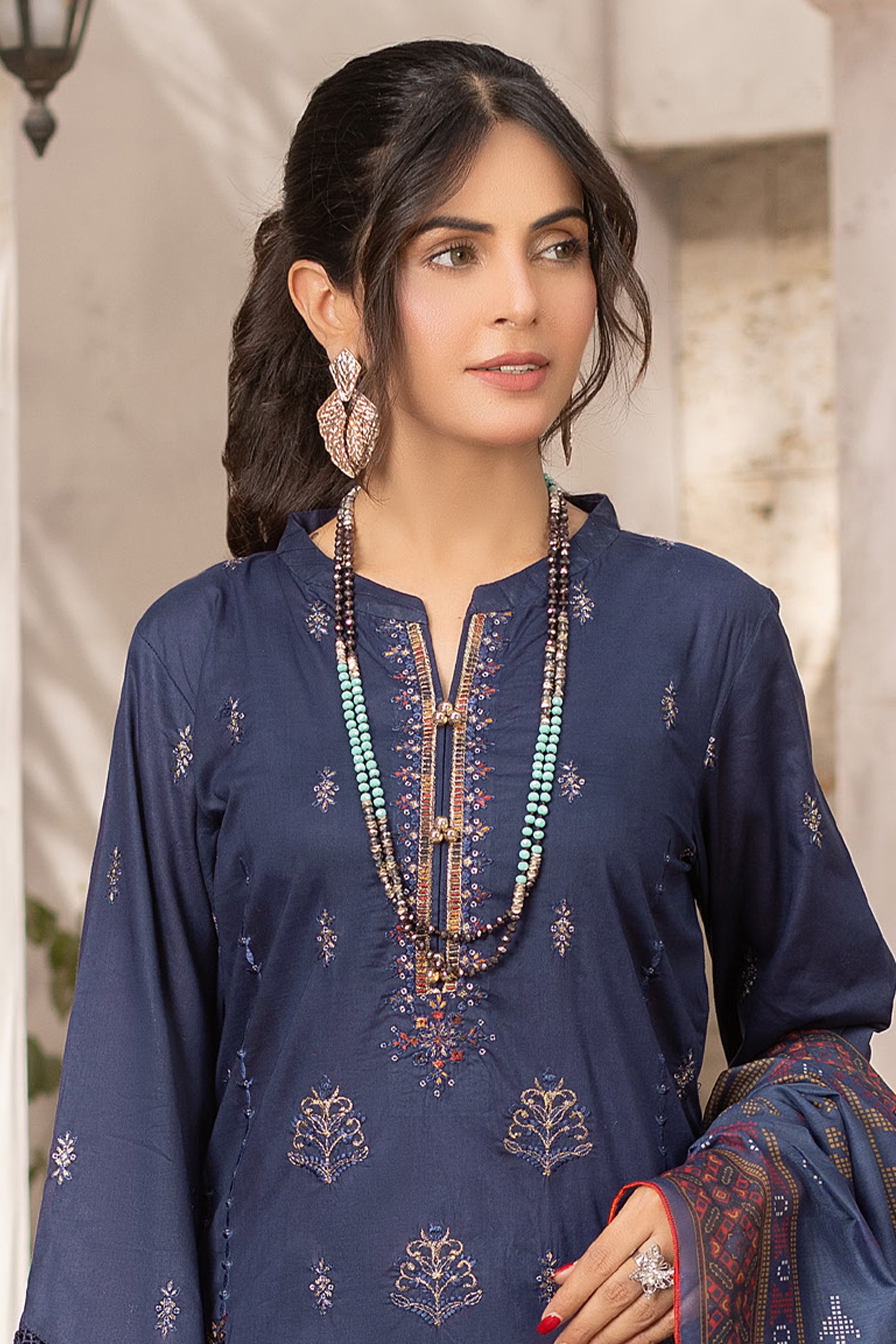 Rajis Mehak e Jahan Elegant Navy Blue