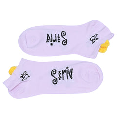 Lady print socks Px1