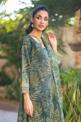 Elegant Botanical Print Lawn Ensemble
