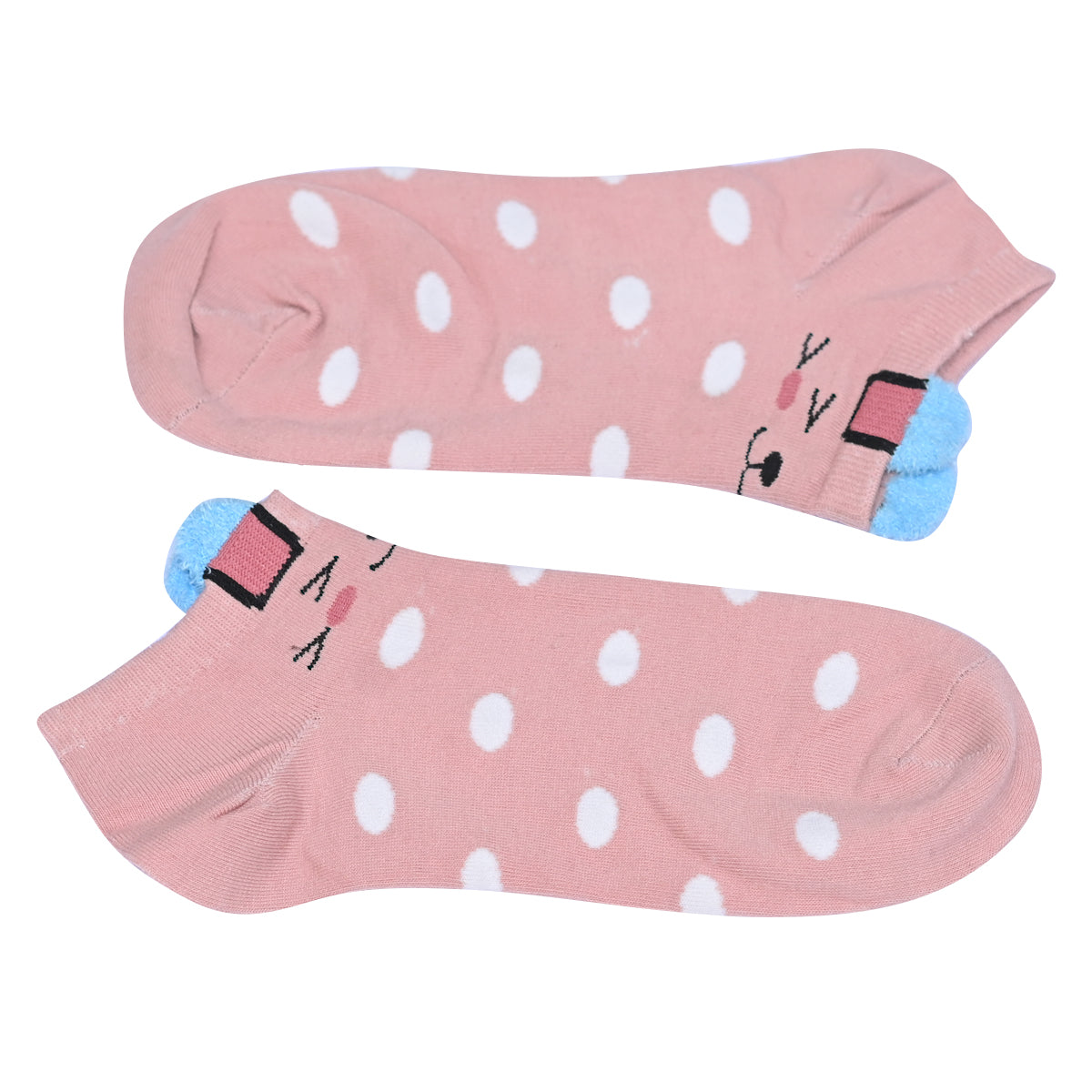 Polka Dot pink socks\buy 4 get 1 free