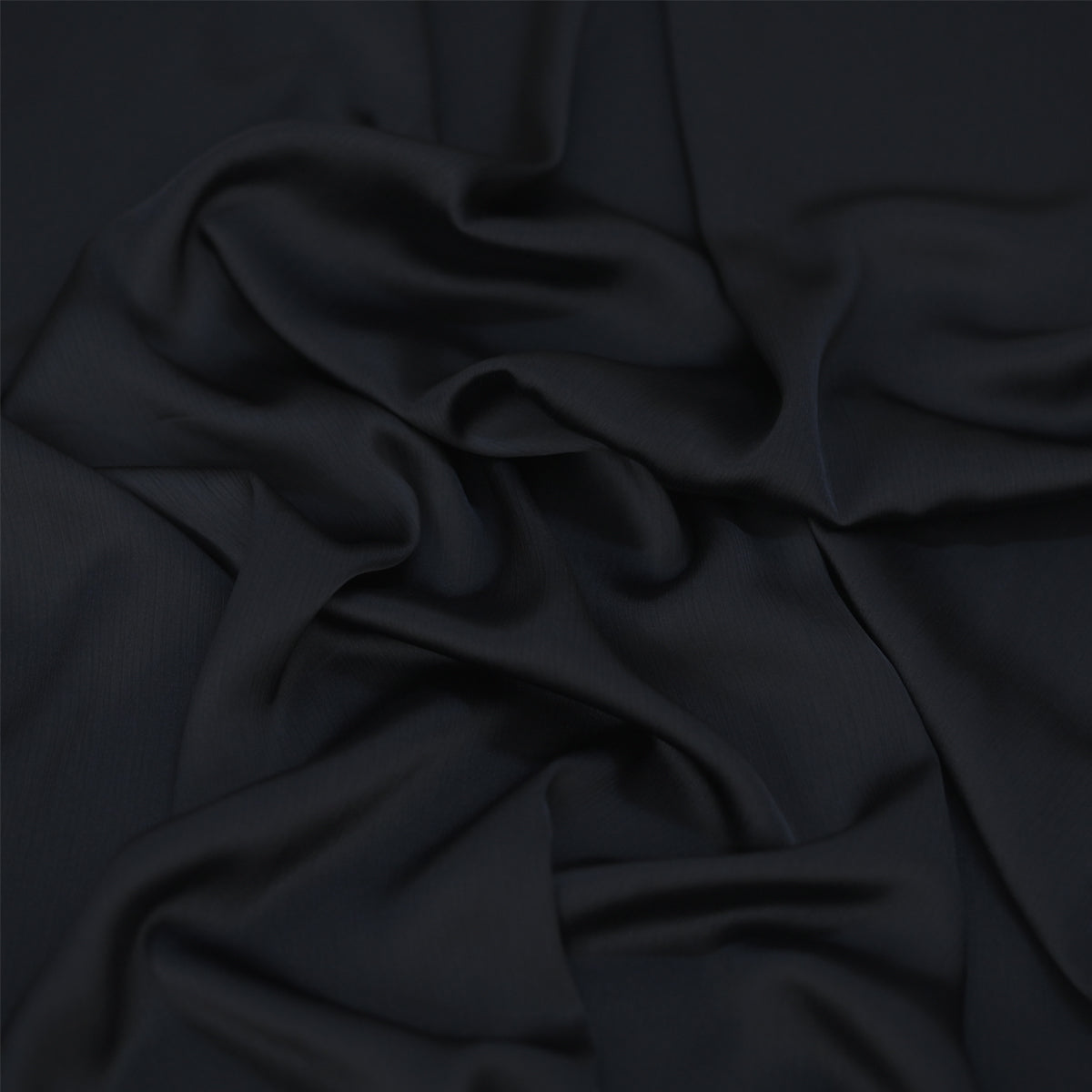 Black Crinkle Silk