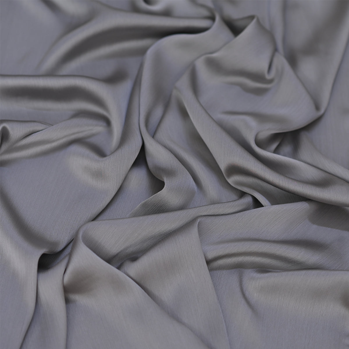 Grey Crinkle Silk