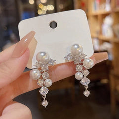 Pearl Ear Drop Earrings Pair