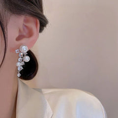 Pearl Ear Drop Earrings Pair