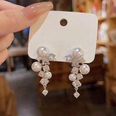 Pearl Ear Drop Earrings Pair